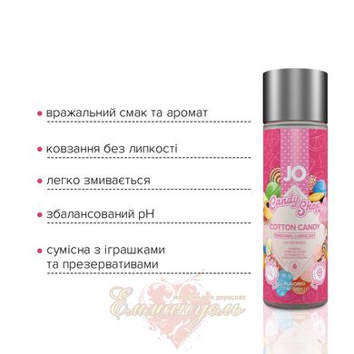 Лубрикант - System JO H2O Candy Shop Cotton Candy (60 мл) без сахара и парабенов