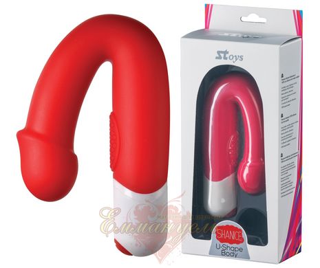 Double Stimulation Vibrator - SToys Shanice Silicone-Vibrator red
