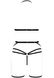 Set of linen - MORGAN SET OpenBra black XXL/XXXL - Straps: panties, bodice, belt