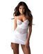 White lace chemise and thong set Obsessive Alissium, size XS/S SX0606 - photos (4