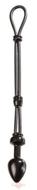 Эрекционное кольцо с пробкой - MALESATION Cock-Grip mit Alu-Plug klein 614000257819 фото