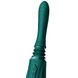 Compact smart sex machine Zalo – Sesh Turquoise Green, 2 attachments, remote control, Swarovski crystal