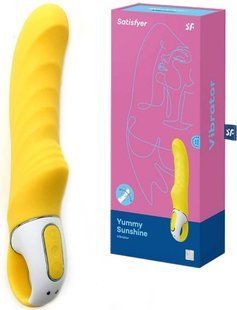 Потужний вібратор - Satisfyer Vibes Yummy Sunshine з гнучким стовбуром і стимулюючим рельєфом T360063 фото