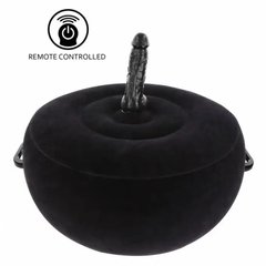 Подушка для секса с реалистичным вибратором - Taboom Fuck Seat W. Remote с дистанционным пультом, черная