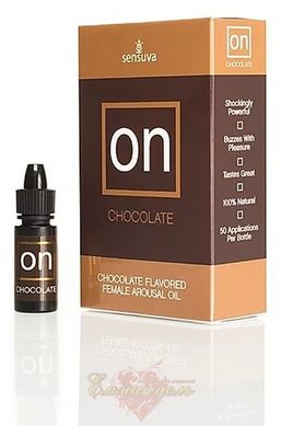 Exciting drops for the clitoris - Sensuva ON Arousal Oil for Her Chocolate (5 мл)
