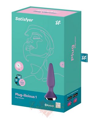 Анальна смарт-вібропробка - Satisfyer Plug-ilicious 1 Purple