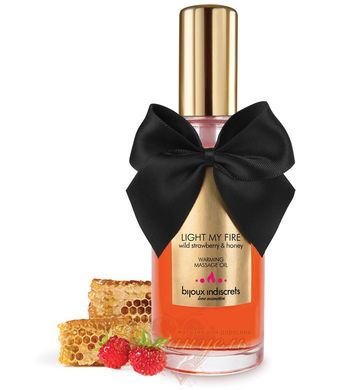 Warming oil - Bijoux Indiscrets Light my Fire – Wild Strawberry&Honey