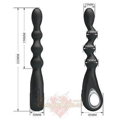 Pretty Love Federer anal vibrator black  6603BI-300081 &mdash; photos