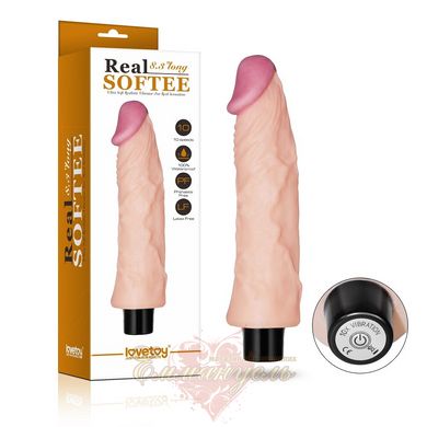 Realistic vibrator - Reel Softee Vibrator Flesh 8,3"