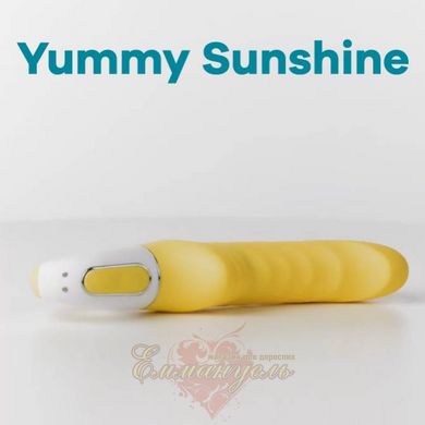 Мощный вибратор - Satisfyer Vibes Yummy Sunshine с гибким стволом и стимулирующим рельефом