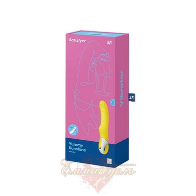 Powerful vibrator - Satisfyer Vibes Yummy Sunshine with flexible shaft and stimulating relief