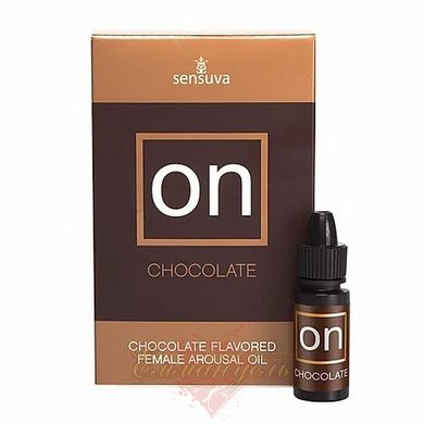 Збудливі краплі для клітора - Sensuva ON Arousal Oil for Her Chocolate (5 мл)