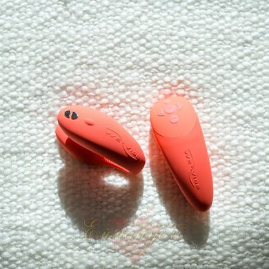 Vibrator for couples - We-Vibe Chorus Cosmic Coral, touch control vibrations by squeezing the remote control