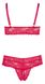 Underwear - 2212404 Bra and G-string Red, 3XL