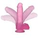 Phalloimitator with scrotum - Jelly Studs Crystal Dildo-Medium