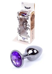 Анальна пробка - Jawellery Dark Silver PLUG Purple, S