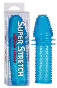 Насадка на член - Super Stretch Blue Silicone Sleeve 6454SC0362 фото
