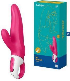 Потужний вібратор-кролик - Satisfyer Vibes Mr. Rabbit, два мотора, литий силікон T360060 фото