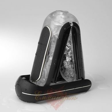 Мастурбатор - Tenga Flip Zero Electronic Vibration Black, изменяемая интенсивность, раскладной