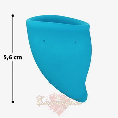 Menstrual cup - Fun Factory FUN CUP SIZE A, turquoise, reusable, diameter 4 cm, volume 20 ml SX0953 &mdash; photos