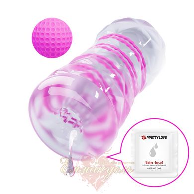 Мастурбатор - Pretty Love Transparent masturbator pink,TPR
