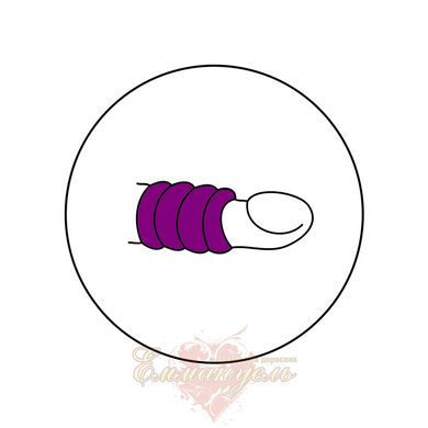 Vibration nozzle - Vibratissimo 'Zickzack', purple
