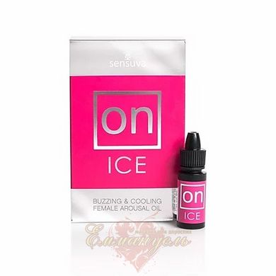Exciting drops for the clitoris - Sensuva ON Arousal Oil for Her Ice (5 ml) cooling