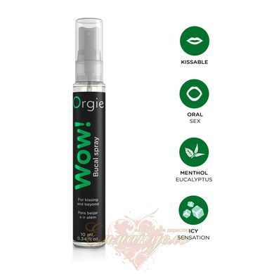 Спрей для орального сексу - WOW! BUCAL SPRAY, 10мл Orgie, охолоджуючий ефект SX1563 фото