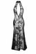 Платье длинное сексуальное с узорами - F239 Noir Handmade Dress Long, размер M