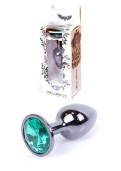 Butt Plug - Jawellery Dark Silver PLUG Green, S