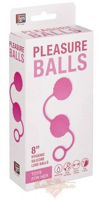 Вагинальные шарики - NEON PLEASURE BALLS PINK