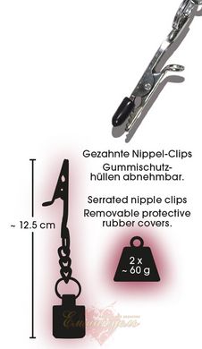 Clamps for nipples - Metall-Brustklemmen 50g Gew.SX