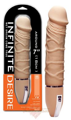 Realistic vibrator - Infinite Desire Skin-coloured Vibrator
