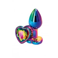 Butt Plug - Colorful Metall Heart, S