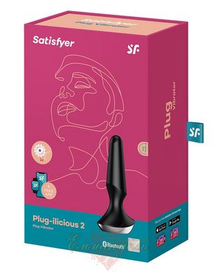 Anal Smart Vibro Plug - Satisfyer Plug-ilicious 2 Black