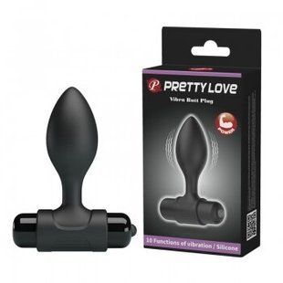 Анальная пробка - Pretty Love Vibro Butt Plug Black 6603BI0709 фото