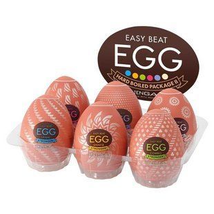 Набор мастурбаторов-яєць - Tenga Egg Hard Boilded II Pack (6 яєць) SO9804 фото