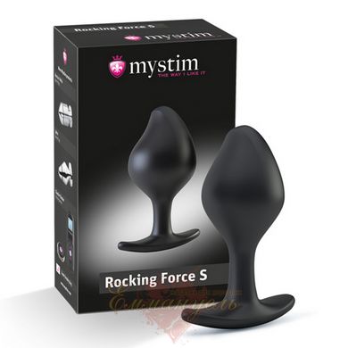 Анальна пробка - Mystim Rocking Force S для електростимулятора, діаметр 3,8 см