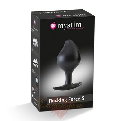 Анальна пробка - Mystim Rocking Force S для електростимулятора, діаметр 3,8 см