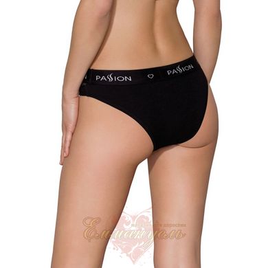 Трусики із прозорою вставкою - Passion PS006 PANTIES S, black