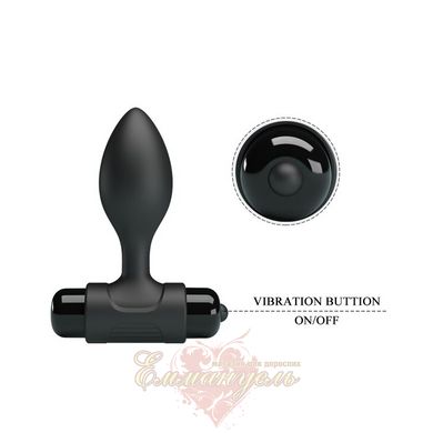 Pretty Love Vibro Butt Plug Black