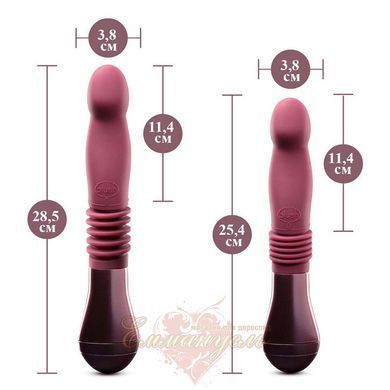 Пульсатор Temptasia by Blush - Trixie Thrusting Dildo - Wine Red SO8835 фото