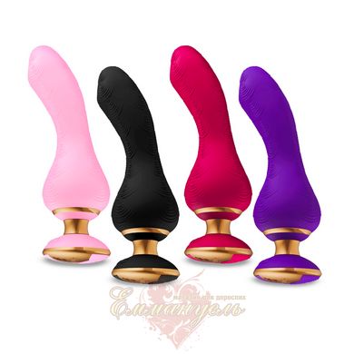 G-spot vibrator - Shunga Sanya Light Pink, flexible shaft