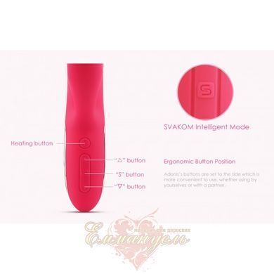 Rabbit Vibrator Heated 48 Hours - Svakom Adonis Plum Red S420051 &mdash; photos