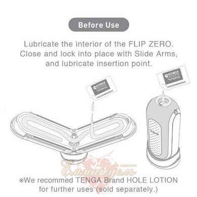 Мастурбатор - Tenga Flip Zero Electronic Vibration White, изменяемая интенсивность, раскладной