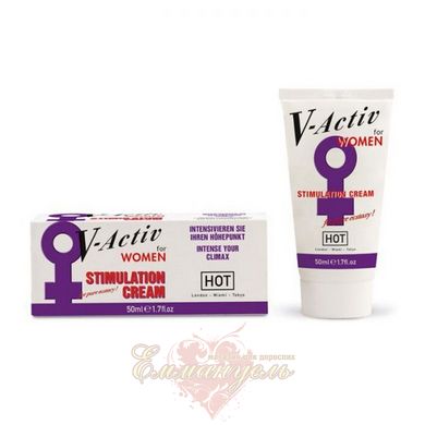 Stimulating cream for women - V-Activ Stimulation Cream, 50 мл