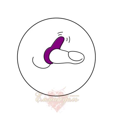 Виброкольцо - Vibratissimo "Curly", фиолетовое