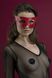 Face mask Feral Feelings - Mistery Mask genuine leather, red