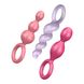 Anal toys set - Satisfyer Plugs colored (set of 3) - Booty Call, max. diameter 3cm