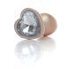 Анальная пробка - Plug-Jewellery Pearl Gold Heart PLUG- Clear S 64-00135 фото 2